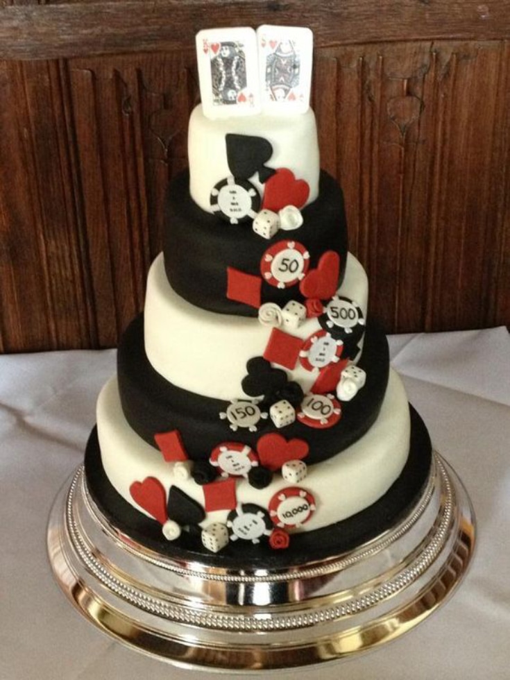 Casino themed wedding cake ideas 