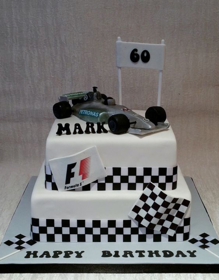 F1 race car cake - racing simulators